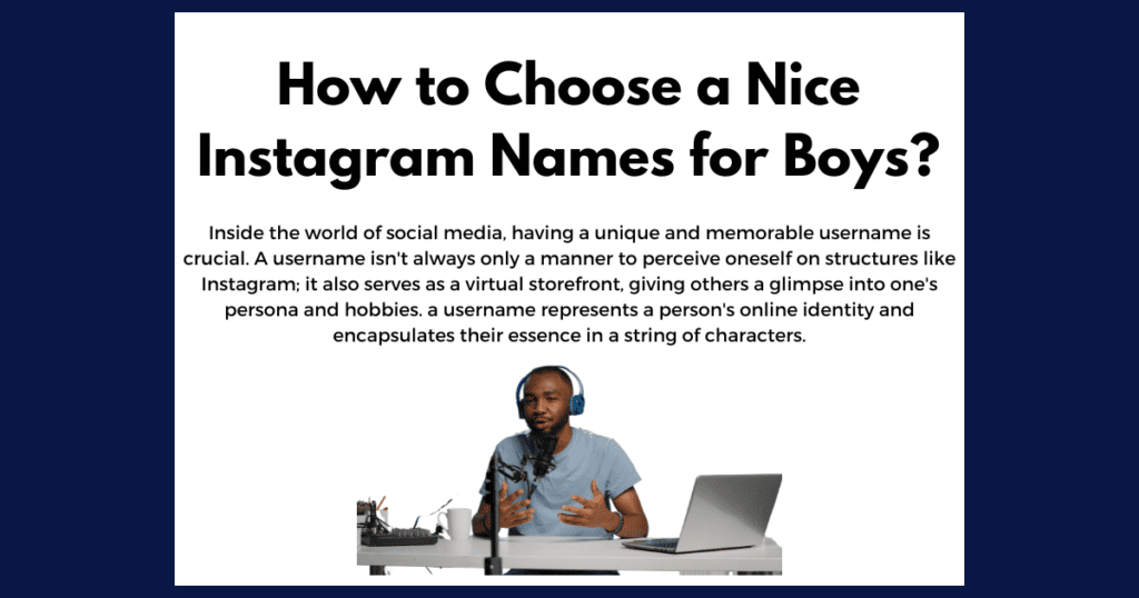 How to choose nice instagram name for guys